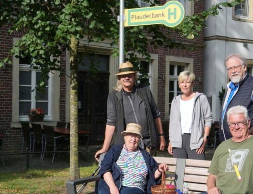 Eine Bank zum Plaudern und Begegnen