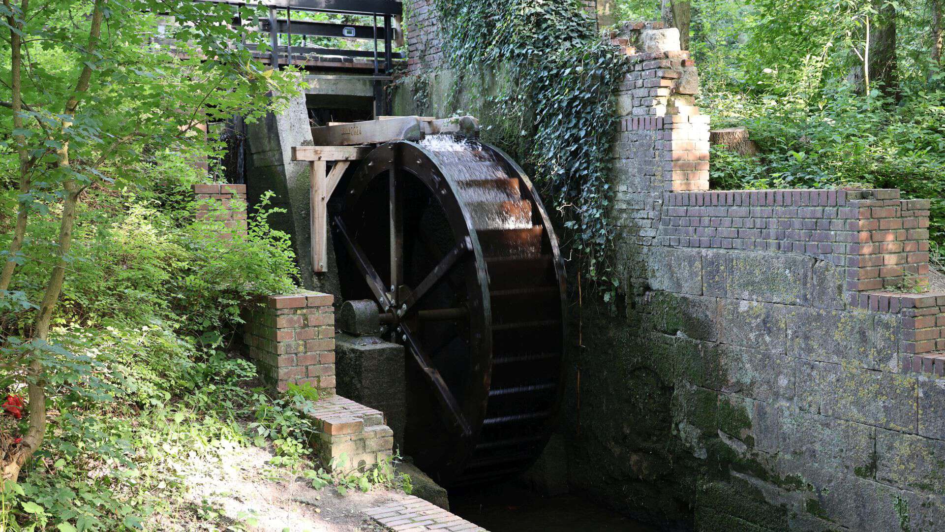 Wasserrad an der ehemaligen Berkelmühle in Billerbeck